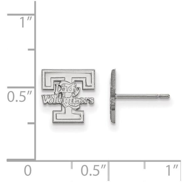 Sterling Silver University of Tennessee XS (Tiny) Post Earrings - Picture 2 of 3